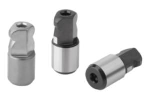 Locating pins with flattened ball-end style C Locating pins with flattened ball-end style C
