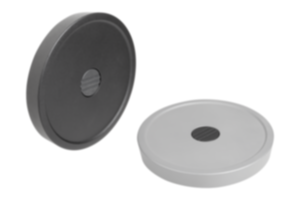 Disc handwheels, aluminum without grip Disc handwheels, aluminum without grip