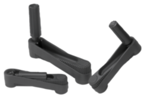 Crank handles with fold-down cylinder grip, without keyway - inch