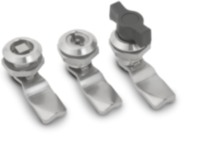 Quarter-turn locks, stainless steel small version