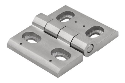 KIPP - Stainless steel hinges with fastening screws, Form A